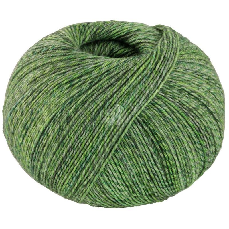 Lana Grossa Vintage Socks 1016 Vert clair/mousse/vert gris chiné