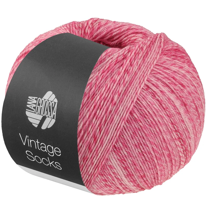 Lana Grossa Vintage Socks 1022 Roze/pink gemêleerd