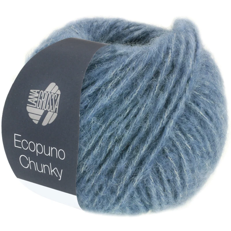 Lana Grossa Ecopuno Chunky 123 Spijkerblauw
