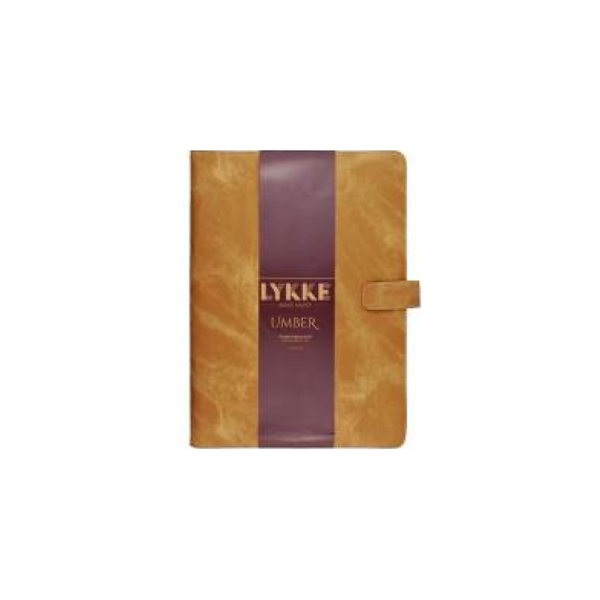 LYKKE Ensemble d’Aiguilles Droites Umber, Tan, 25 cm