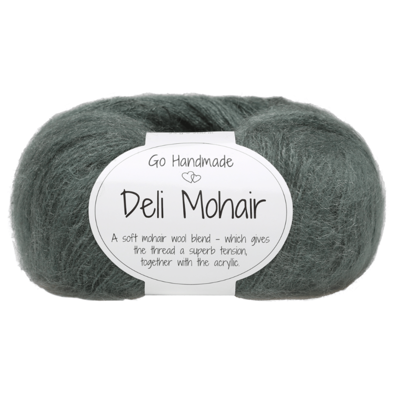 Go Handmade Deli Mohair 87 Légèrement vert