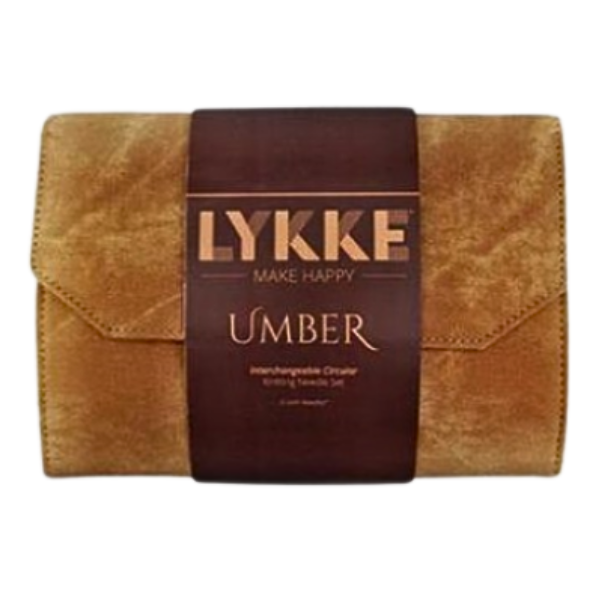 LYKKE Ensemble d’Aiguilles Circulaires Interchangeables Umber, Tan, 13 cm