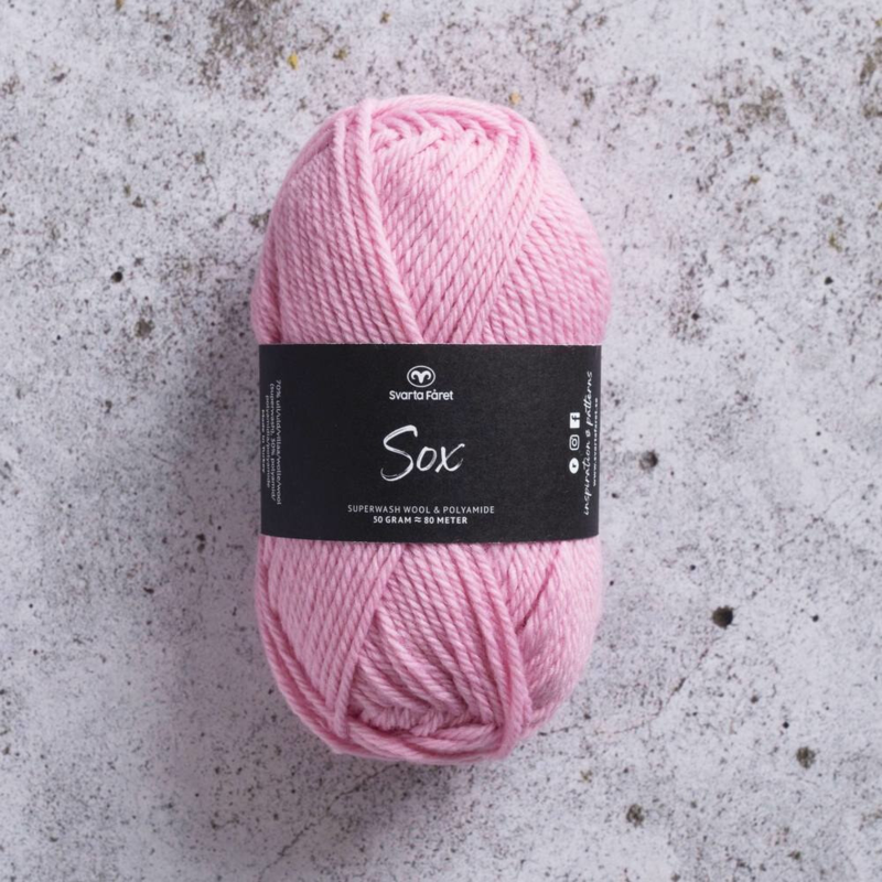 Svarta Fåret Sox 50 g 241 Bonbon rose