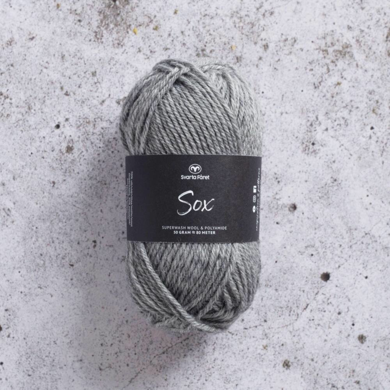 Svarta Fåret Sox 50 g 211 Gris granit