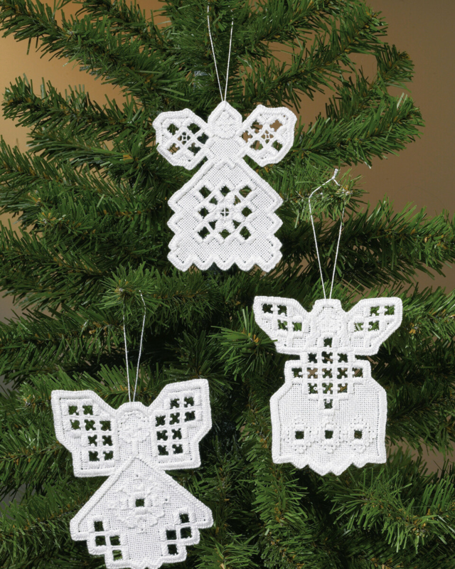 Kit de Broderie Anges Hardanger 3 pcs x 10 x 9 cm