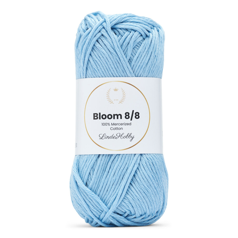 LindeHobby Bloom 8/8 Mercerized Cotton 28 Bleu bébé