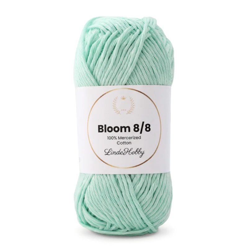LindeHobby Bloom 8/8 Mercerized Cotton 37 Menthe pastel
