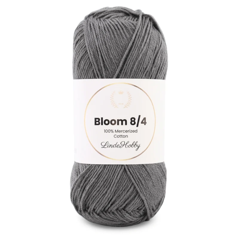 LindeHobby Bloom 8/4 Mercerized Cotton 04 Fumé