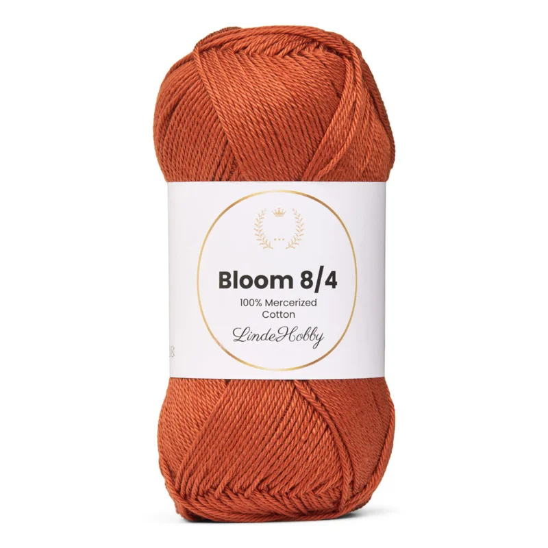 LindeHobby Bloom 8/4 Mercerized Cotton 36 Couleur brique