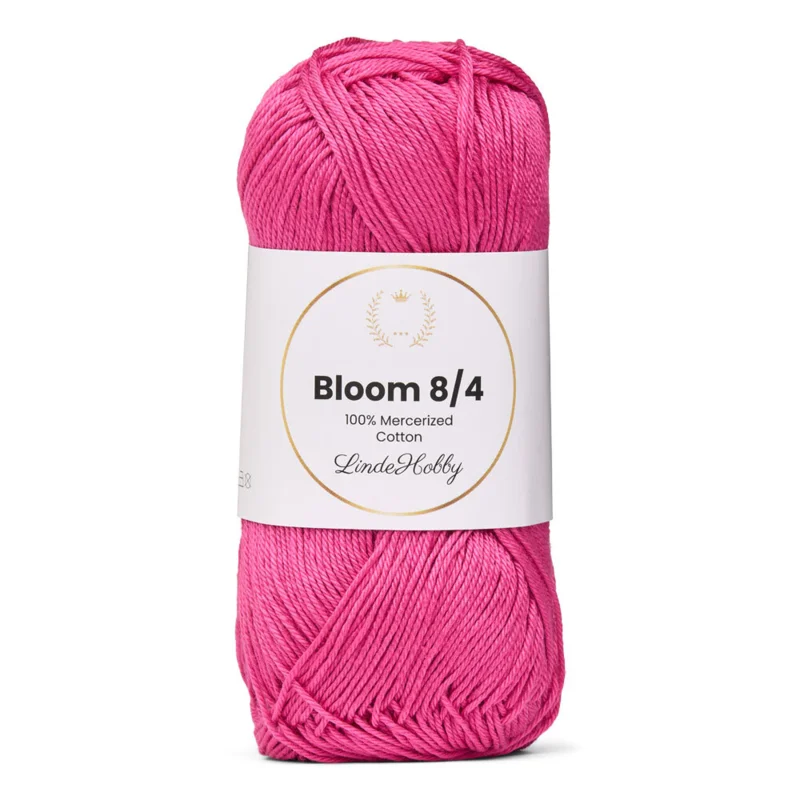 LindeHobby Bloom 8/4 Mercerized Cotton 34 Fuchsia