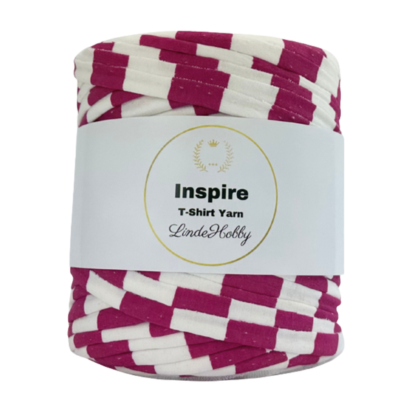 LindeHobby Inspire Print 17 Blanc avec larges rayures rouges