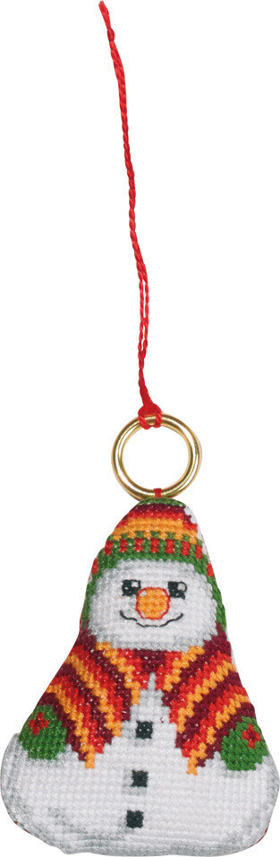 Borduurpakket Sneeuwman 6 x 7 cm