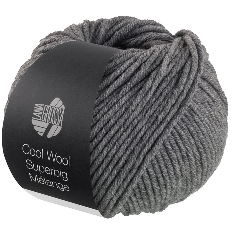 Lana Grossa Cool Wool Superbig 217 Gris moyen chiné