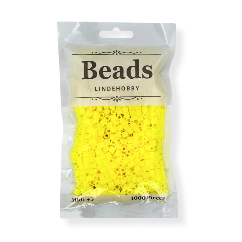 LindeHobby Beads Neon 03 Jaune