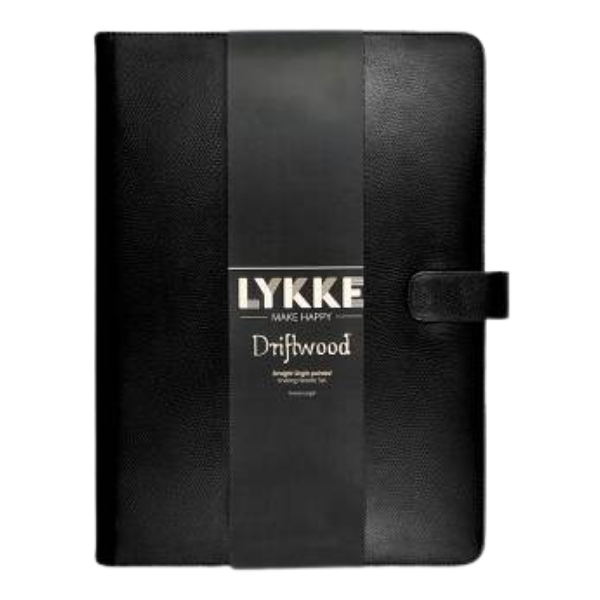 LYKKE Ensemble d’aiguilles droites Driftwood, Noir, 35 cm