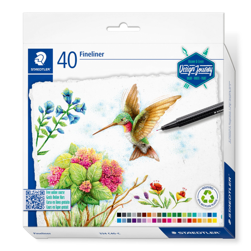 STAEDTLER Tripus Fineliner 334, 40 pcs