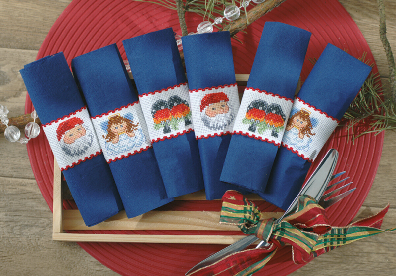 Kit de broderie Anneaux de Serviette Ø 6 cm