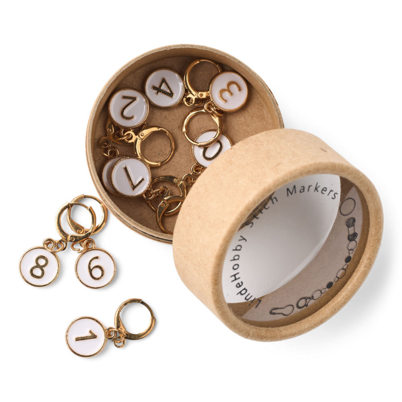 LindeHobby Marqueurs de Mailles avec Fermoir, chiffres 0-9