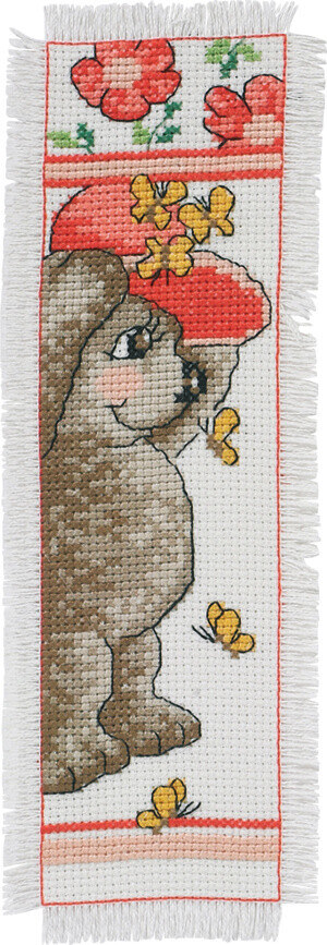 Kit de broderie Ourson avec chapeau 7 x 21 cm