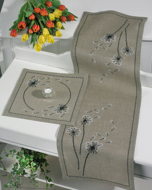 Kit de Broderie Pissenlit 36 x 36 cm