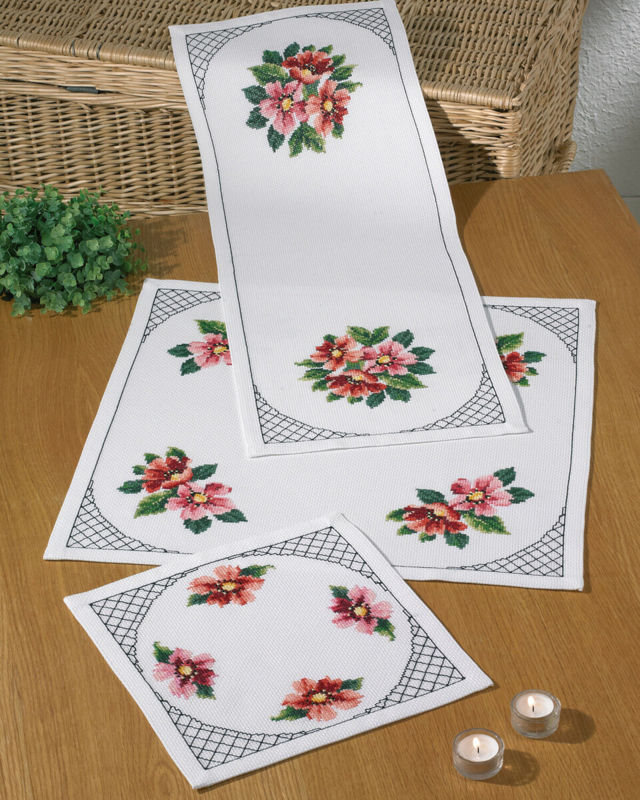 Kit de broderie Cosmos 33x33 cm