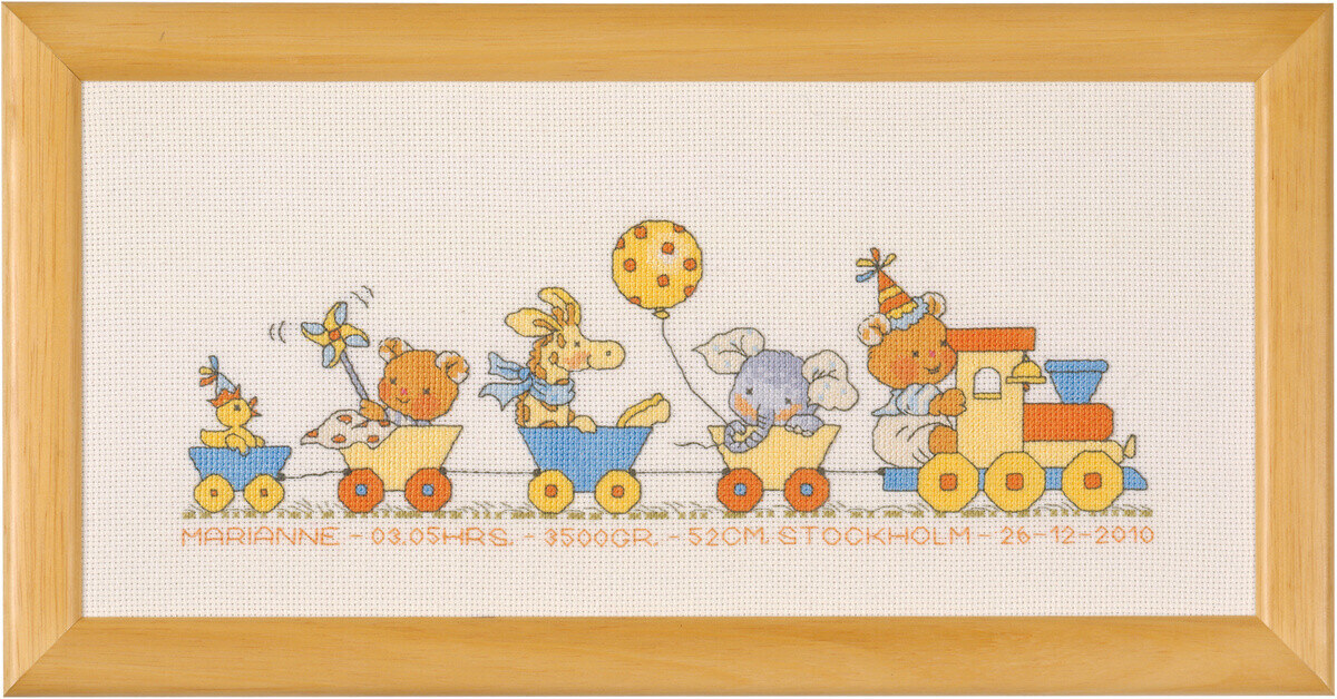 Kit de Broderie Bobbi Happy Friends 33 x 15 cm