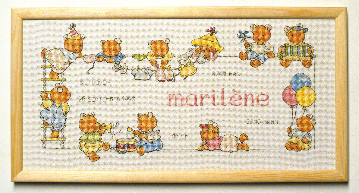 Kit de Broderie Happy Friends 40 x 20 cm R 5378