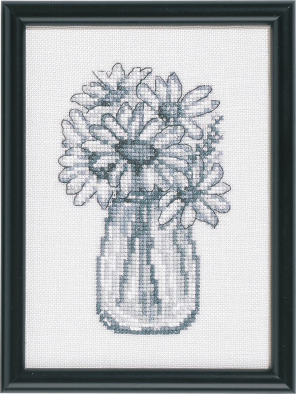 Kit de Broderie Marguerite 12 x 17 cm