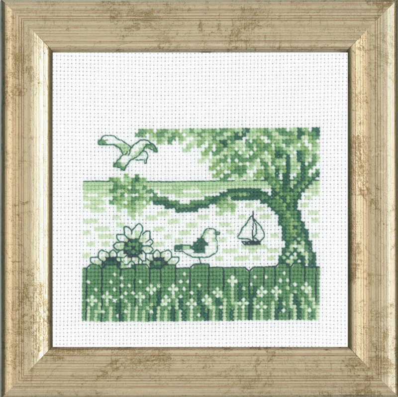 Kit de Broderie Les Mouettes R5995 12 x 12 cm