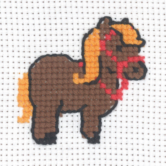Kit de Broderie Cheval 8 x 8 cm