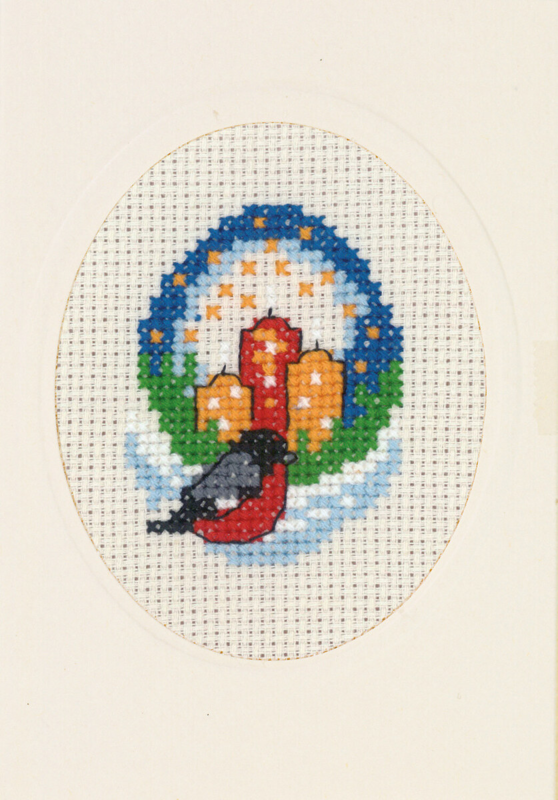 Kit de broderie Lumières & bouvreuil M 5875/00 9 x 13 cm