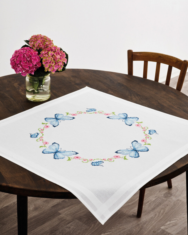 Borduurkit Vlinders XXX 80 x 80 cm