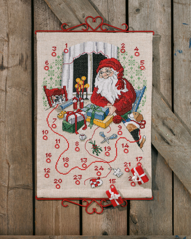 Borduurpakket Kerstmis Kat & Hond B5125/40 40 x 59 cm