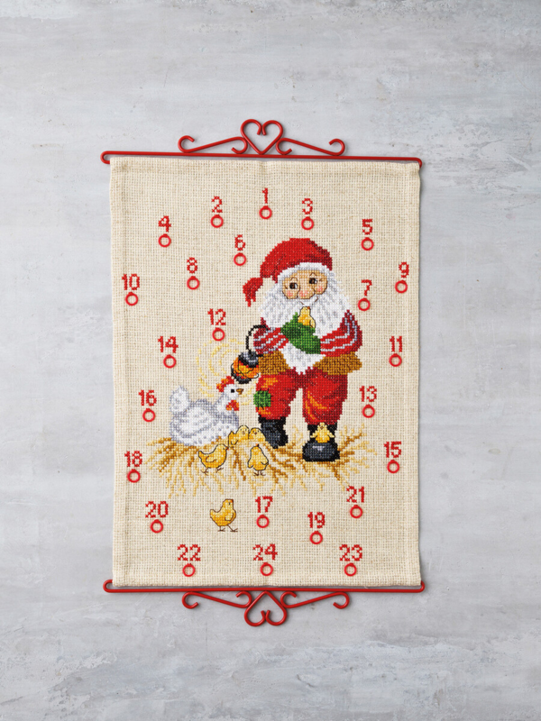 Kit de Broderie Père Noël & Poules 5125/38