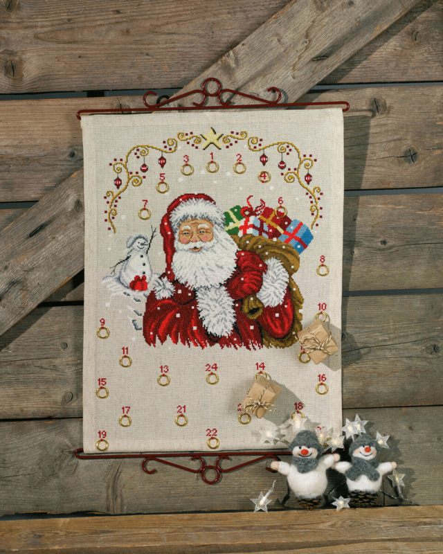 Borduurpakket Kerstman/sneeuwman B5135/40 40 x 52 cm