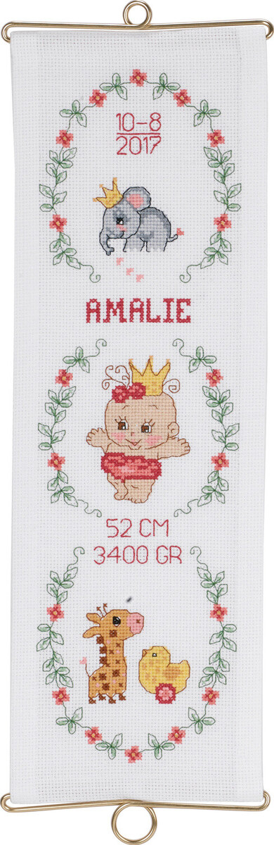 Borduurpakket Amalie m/5188/14 14 x 42 cm