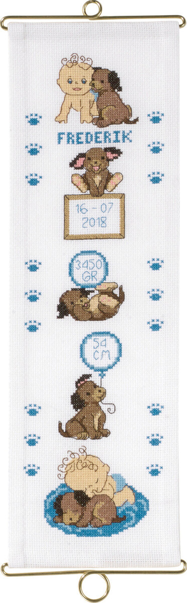 Borduurpakket Frederik m/5188/14 14 x 44 cm