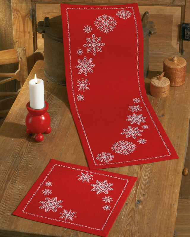 Kit de Broderie Flocon de Neige 30 x 83 cm