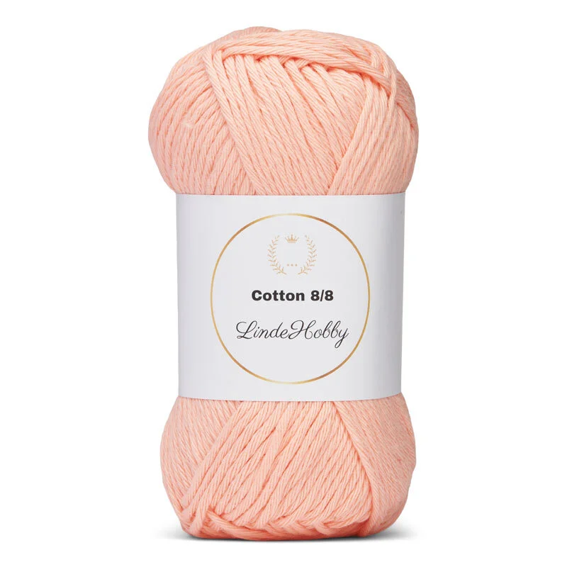 LindeHobby Cotton 8/8 - Soft Pastel Dream, 10 pelotes Salmone