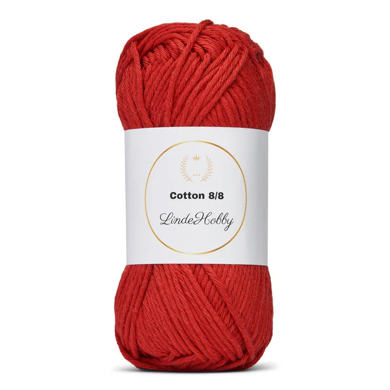 LindeHobby Cotton 8/8 – Autumn Glow, 10 pelotes 086 Fragola