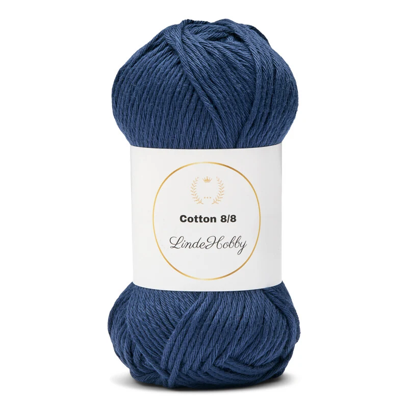 LindeHobby Cotton 8/8 – Autumn Glow, 10 pelotes 008 Blu Bimbo