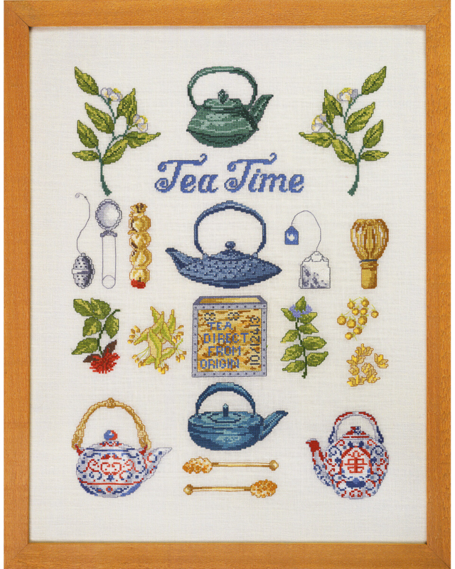 Kit de broderie Tea time 40 x 52 cm