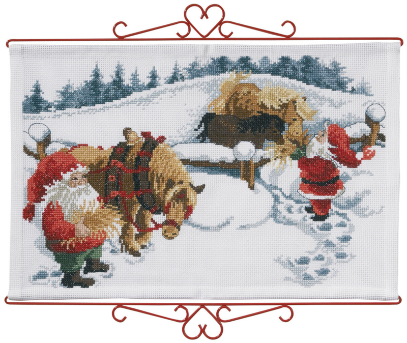 Borduurpakket Paard en Wagen B 5125/60 60 x 38 cm