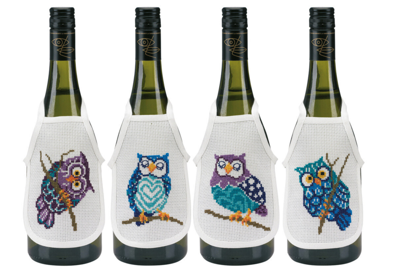 Borduurpakket Uilen 10 x 15 cm