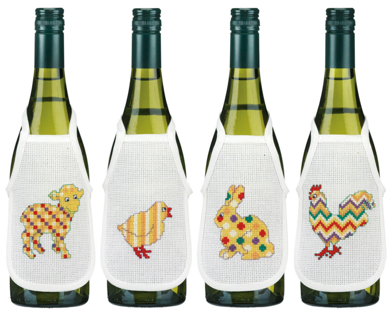 Borduurpakket Pasen in blokken 10 x 15 cm