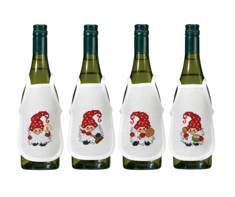 Borduurpakket Kabouter activiteit 4 stuks 10 x 15 cm