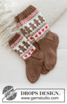 50-3 Gingerbread Love Socks by DROPS Design