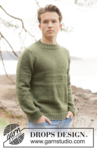 260-39 Greenstone Sweater by DROPS Design