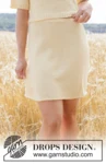 268-33 Golden Mist Skirt by DROPS Design