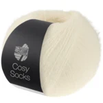 Lana Grossa Cosy Socks 10 Blanc